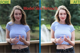 do high skin retouching model spots removal any type images