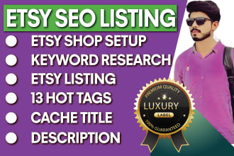 optimize your etsy seo listing to top rank and shop setup