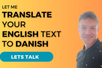 translate any english text into danish