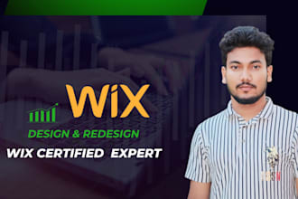 design wix or redesign, website design or wix  online store