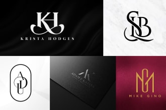 do minimalist luxury monogram logo design