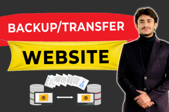 backup, transfer, migrate wordpress website