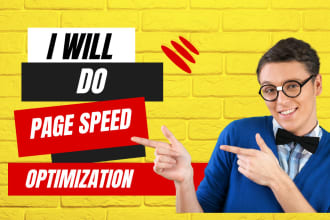 do  optimize wordpress website, shopify, wix, google page speed, gtmetrix, core