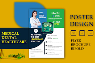 create clinic, doctor, dental and boutique, flyer design