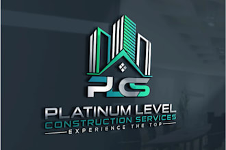 do modern professional construction logo design for business