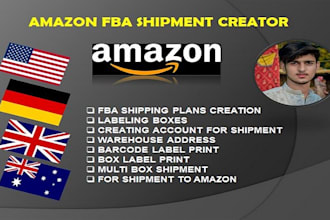 create amazon fba shipment plan and bulk shipping plan for pl fba