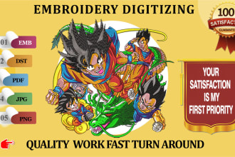 digitize an embroidery design within very short time