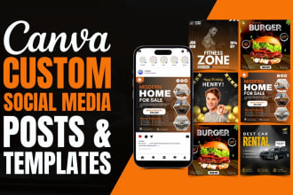 design editable canva templates for your social media