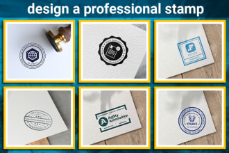 design a professional rubber stamp, digital seal, wax seal