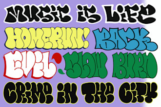 create graffiti bubble and throw up design