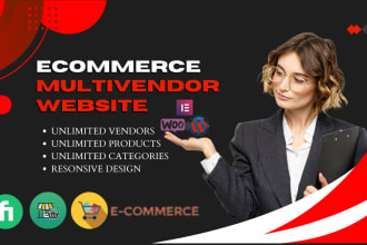 create multivendor ecommerce website and wordpress ecommerce website design