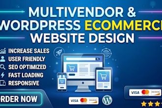 create multivendor ecommerce website and wordpress ecommerce website design