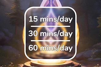 do distance reiki and energy healing for 7 days