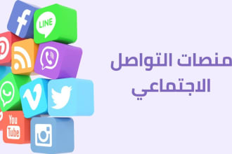 be your social media manager in arabic or english