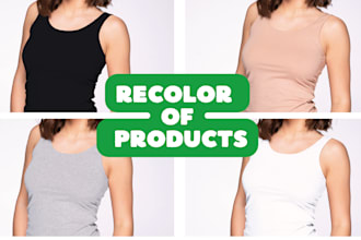remove background or objects, recolor objects, clothes