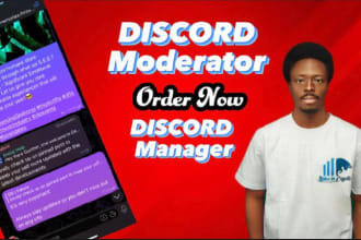be your discord, facebook moderator, admin and community manager