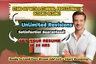 do resume writing and professional portfolio application design in 24hrs