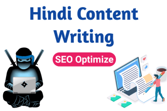 write high quality hindi content for your blog website and hindi content writer