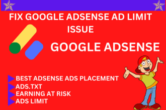 fix google adsense ad limit issues only in fifteen dollars