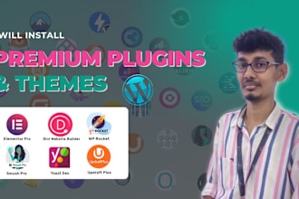 install elemtor pro, wp rocket, wp smush, yoast SEO pro