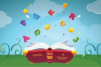 design awesome abc  book illustrations and book cover