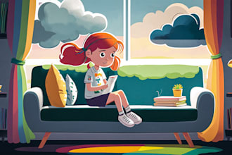 draw children book illustrations for amazon KDP