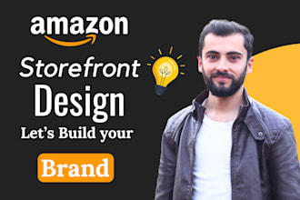create amazon storefront design or amazon brand store
