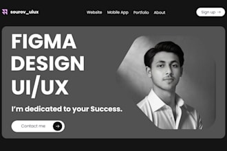 do clean figma website design, website ui ux design