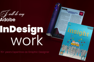do any adobe indesign work
