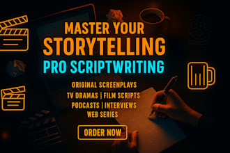 do professional scriptwriting for film, TV, and web projects
