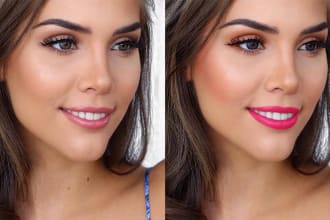 do makeup retouching and beauty retouching