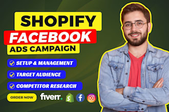 do shopify facebook ads,advertising,fb marketing,instagram ads campaign
