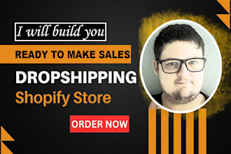 build you passive income shopify dropshipping store or shopify website