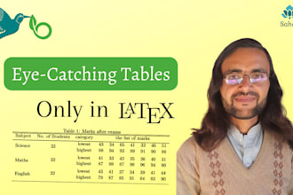 create professional tables for you in latex using overleaf
