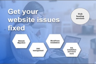 fix your wordpress site issues, manage dns , SSL installation and web migration