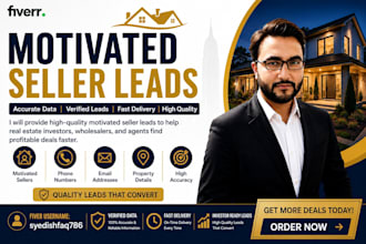 provide you motivated sellers leads with skiptrace