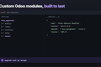 develop custom odoo modules and customize existing ones