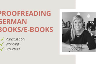 professionally proofread and edit your german book or ebook