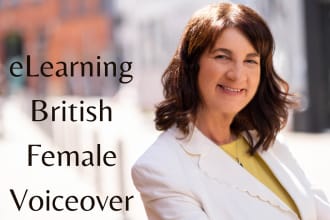 record a british female elearning voiceover