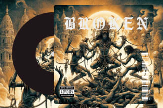 design metal album cover art