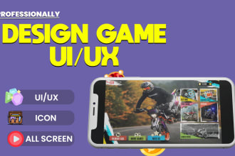 design attractive game ui ux for mobile games and figma of web 4