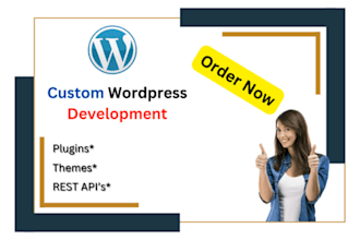 develop custom wordpress site
