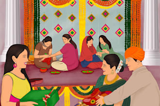 make your digital painting , ai drawing, semi realistic cartoons from photo