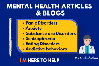 write mental health articles and blogs as a doctor