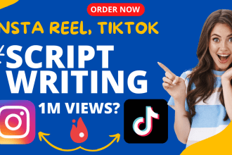write a viral instagram reel script, tiktok script video