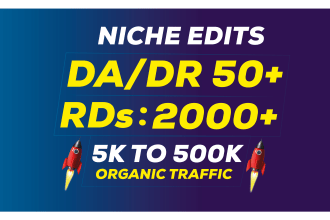niche edits done on 50 da and DR genuine site