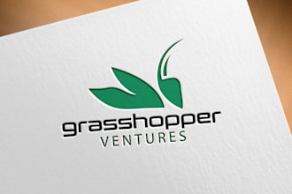 do cute minimalist business logo design with copyright