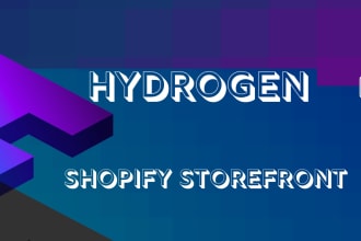 create your hydrogen shopify store