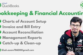 do bookkeeping and financial accounting on quickbooks online