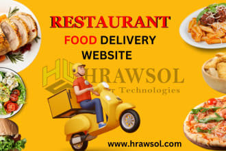 build a restaurant website and online food delivery system and landing page